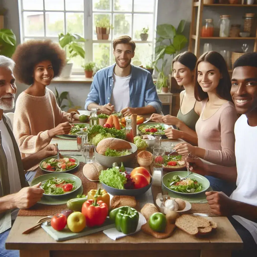 Common-ways-to-relieve-indigestion-folks-around-a-table-eating